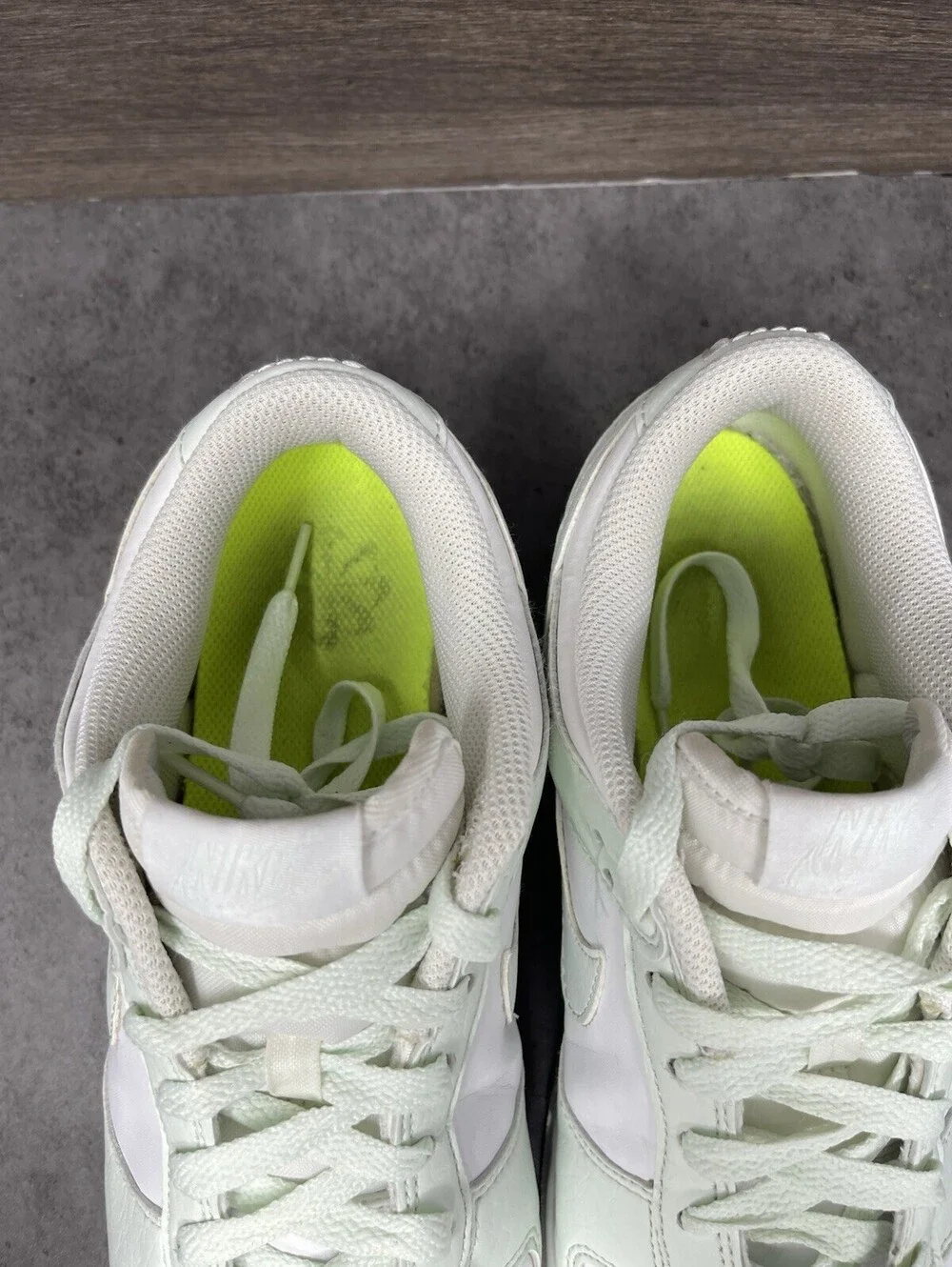 Nike Dunk Low Next Nature White Mint Green Womens Size 9.5 Casual Sneakers